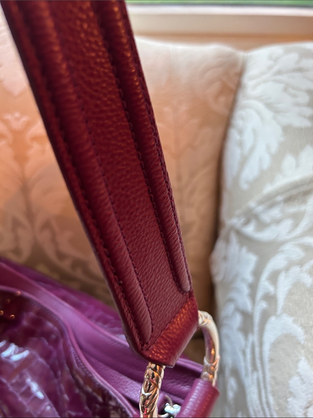 Brighton Cherie Collection Shoulder Bag in Guavaberry Y2K Retired Bag in EUC - Picture 6 of 14
